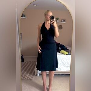 Bisou Bisou Black Halter Dress